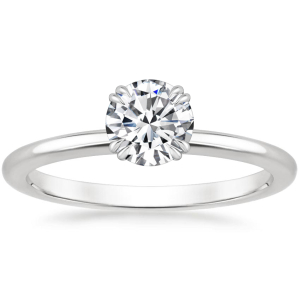 Sunita 0.20-3.00 Carat Round Shaped Double Prong Solitaire Diamond Ring