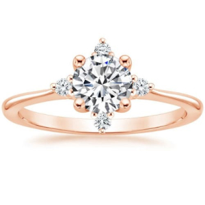 Alya 0.20-3.00 Carat 4 Prong Setting Round Cut Engagement Ring