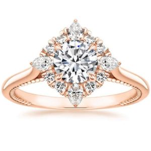 Alvina 0.20-3.00 Carat 4 Prong Setting Round Cut Engagement Ring