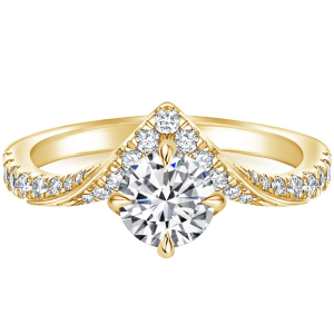 Belcia 0.20-3.00 Carat Round Designer Diamond Engagement Ring