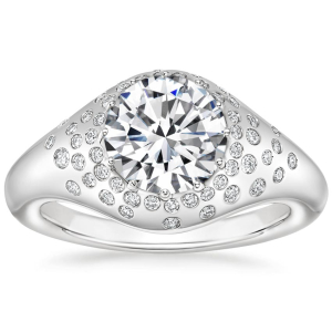 Alya 0.20-3.00 Carat Bazel Setting Diamond Engagement Ring