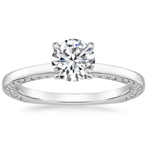 Gracia Stylish 4 Prong 0.20-3.00 Carat Round Diamond Engagement Ring