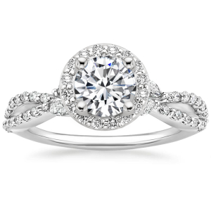 Isha 0.20-3.00 Carat Infinity Style Round Diamond Engagement Ring