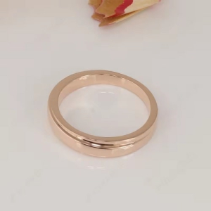 5.00mm Flat Profile Plain Wedding Band Ring 