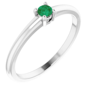 Baker 0.15 Carat Emerald Round cut 