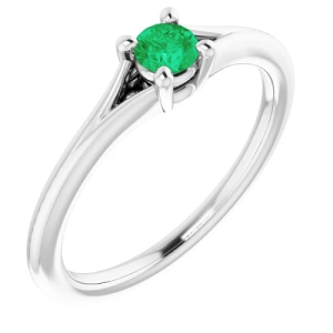 Zosia 0.15 Carat Emerald Round cut 