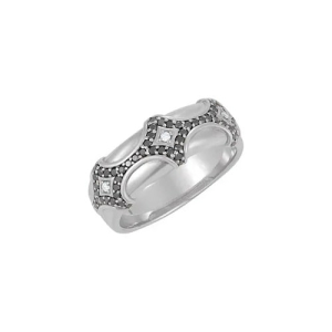 Zamya 0.65 Carat Round cut Black Diamond Ring