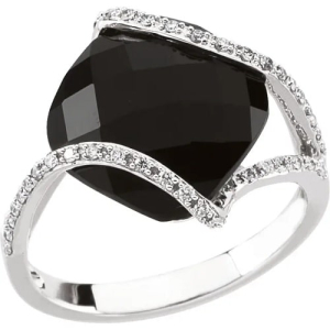Zaynah 7.75 Carat Oval cut Black Diamond Engagement Ring