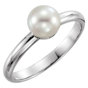 Zenaya Pearl Gemstone Diamond Ring