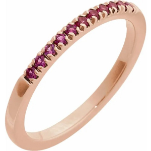 Xayah Natural Ruby Rose Gold  Diamond Ring