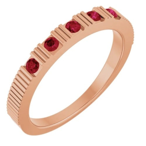 Xola Natural Ruby Rose Gold  Diamond Ring