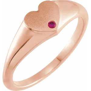 Zanai Natural Ruby Rose Gold  Diamond Ring