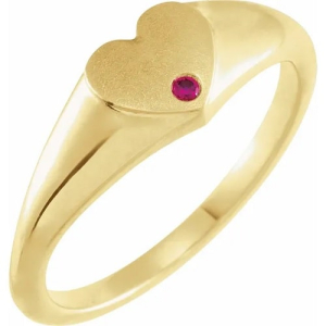 Zanai Natural Ruby Yellow Gold  Diamond Ring