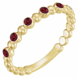 Lennon Natural Ruby Yellow Gold  Diamond Ring