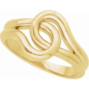 Madelyn Round cut Gold Engagement Ring