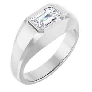 Dawana Natural Bezel Solitaire Diamond Ring
