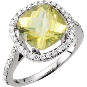 3.87 Carat Natural Cushion Yellow Diamond With Round Diamond Set Half Eternity Ring 