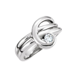 Davita Natural Tension Solitaire Diamond Ring