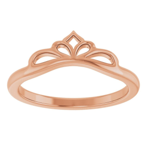 Averielle Rose Gold Plain Wedding Ring for Women
