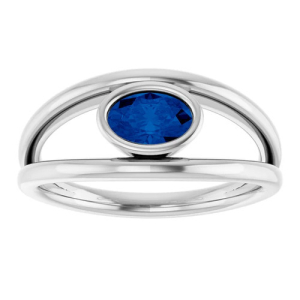 Anslie 0.60 Carat Blue Sapphire 