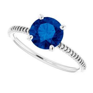 Aymara 1.70 Carat Blue Sapphire Round cut 