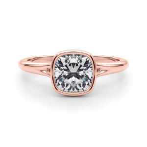 Harnily Lab-Created Diamond Rose Gold  Engagement Ring