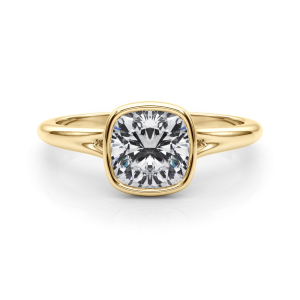 Harnily Lab-Created Diamond Yellow Gold  Engagement Ring
