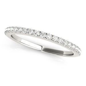 Elina Lab-Created Silver Pave Setting  Diamond Ring
