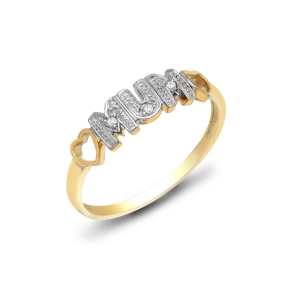 MUM  Natural Round cut Pave Set Statement Diamond Ring
