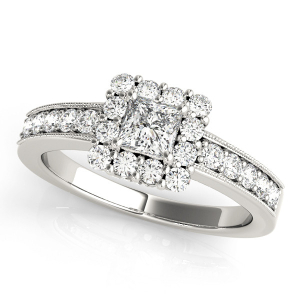 Keylani Natural Halo Diamond Ring