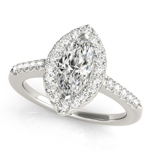 Lara Natural Halo Engagement Diamond Ring