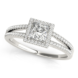 Louella Lab-Created Halo Engagement Diamond Ring