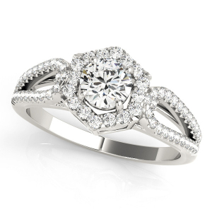 Joni Natural Halo Diamond Ring