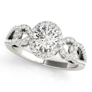 Jrue Natural Halo Diamond Ring