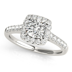 Lorraine Natural Halo Diamond Ring
