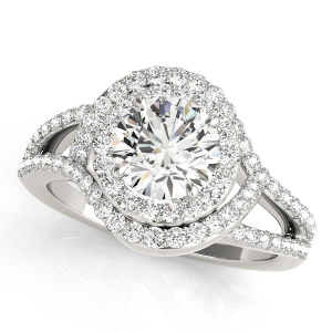 Kalayah Natural Round cut Halo Diamond Ring