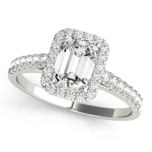 Liz Natural Halo Diamond Ring