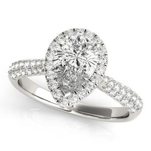 Jazmine Natural Halo Diamond Ring