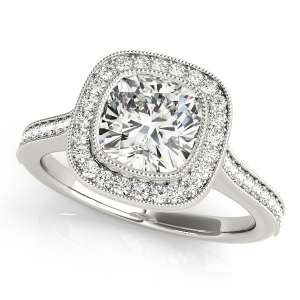 Jersey Natural Halo Diamond Ring