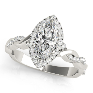 Lisa Natural Halo Diamond Ring