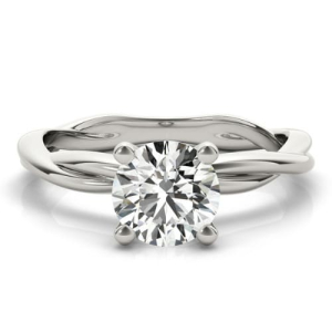 Macie Lab-Created Round cut 4 Prong  Classic Solitaire Engagement Diamond Ring