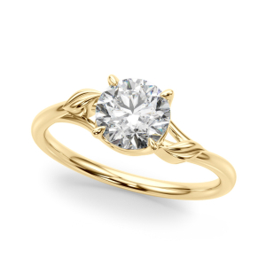 Michaela Lab-Created Diamond Yellow Gold 4 Prong Classic Solitaire Engagement Ring