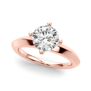 Lily Natural Rose Gold Diamond Solitaire Ring