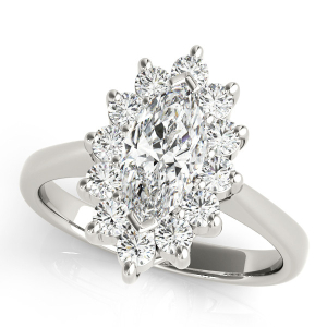Kallie Natural Halo Diamond Ring
