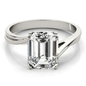 Nevelyn Lab-Created Diamond 4 Prong Classic Solitaire Engagement Ring