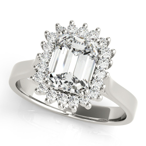Liah Natural Halo Engagement Diamond Ring
