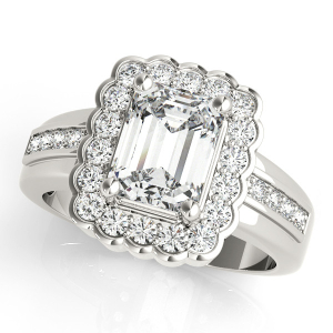 Kaira Natural Halo Diamond Ring
