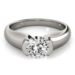 Meilani Lab-Created Platinum Solitaire Diamond Ring