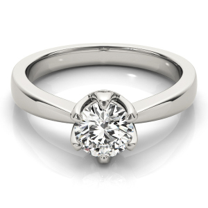 Mercedes Lab-Created Diamond 6 Prong Classic Solitaire Engagement Ring