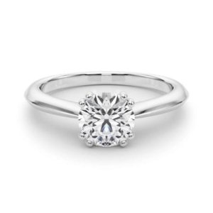 Marion Natural Round cut Double Prong  Solitaire Diamond Ring